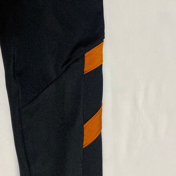 Weissman Dance Leggings Black Orange Size Small Performance Sporty Accent Adult - Picture 4 of 9
